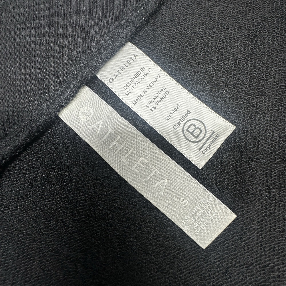 Athleta Black Open‎ Front Long Sleeve Cardigan Sweater Jacket Size S - Picture 7 of 7